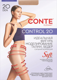 Колготки CONTE CONTROL 20 nero 8С-75СП - фото 1