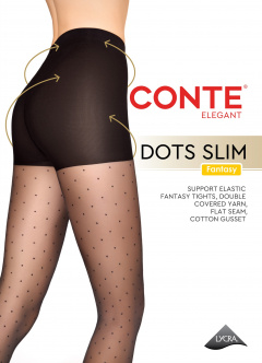 Колготки CONTE DOTS SLIM nero 22С-1СП - фото 1