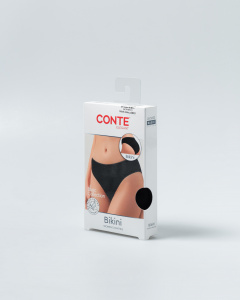 Трусы CONTE ELEGANT BASIC COLLECTION LB 5003 black lurex 24С-3189ТСП - фото 1