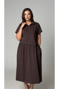 Платье ICY Street 25ICY087Ш шоколад - фото 2