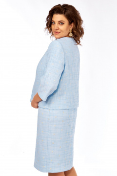 Жакет, платье SVT-fashion 602 голубой - фото 2