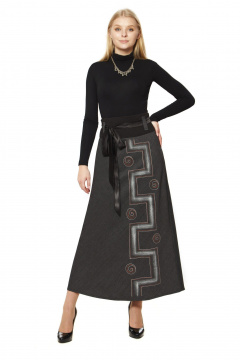 Юбка Полинушка 590/1 серый - фото 1