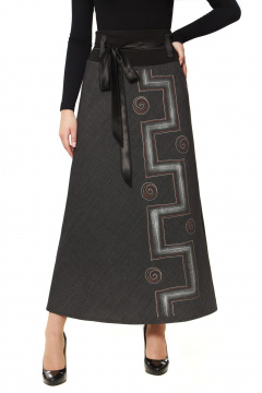 Юбка Полинушка 590/1 серый - фото 2