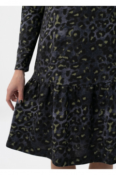 Платье Полинушка 602/3 фиолетово-жёлтый леопард - фото 5