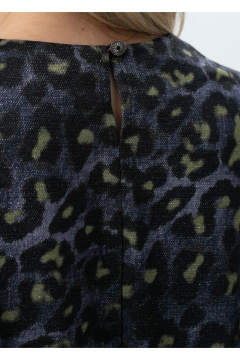 Платье Полинушка 602/3 фиолетово-жёлтый леопард - фото 4