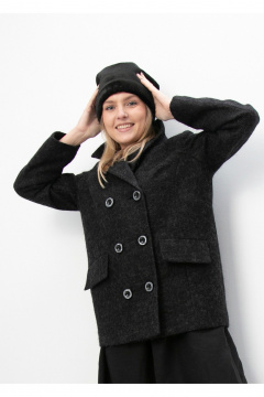 Шапка Полинушка 912м черный - фото 3