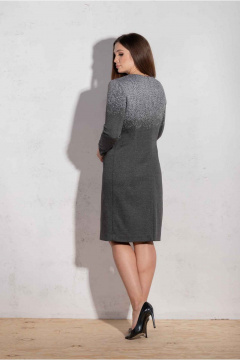 Платье Mislana 738 серый - фото 3