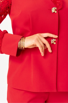 Брюки, жакет Vilena 1130 красный - фото 3