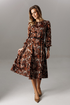 Платье Ларс Стиль 1194 шоколадно-молочный - фото 5