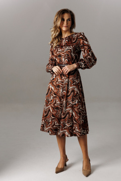 Платье Ларс Стиль 1194 шоколадно-молочный - фото 2