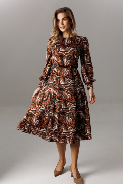 Платье Ларс Стиль 1194 шоколадно-молочный - фото 1