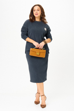 Свитшот, юбка Galean Style 990 темно-синий - фото 5