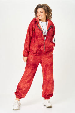 Брюки, худи ANASTASIA MAK 1310 красный - фото 2