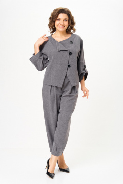 Брюки, жакет Michel chic 1436/1 светло-серый - фото 2