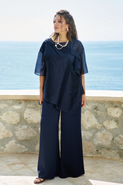 Блуза Vittoria Queen 27183бл темно-синий - фото 3