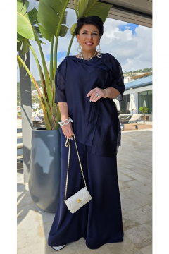 Брюки Vittoria Queen 27183бр темно-синий - фото 3