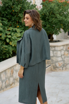 Жакет, платье Vittoria Queen 28873 темно-зеленый - фото 5