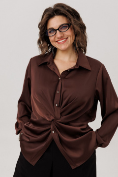 Блуза Anelli 1791 айс_брауни - фото 4