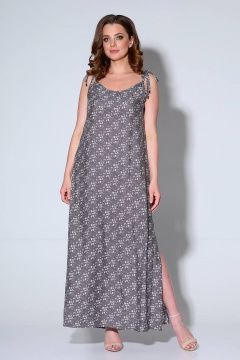 Платье и жакет летний повседневный стиль из текстиля Liona Style 589 /1 - фото 3