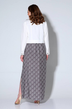 Платье и жакет летний повседневный стиль из текстиля Liona Style 589 /1 - фото 2