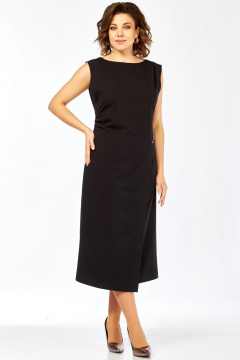 Платье LadyThreeStars 2580 черный - фото 5