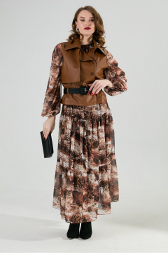 Жилет, ремень NikVa 1026-1 шоколад - фото 2