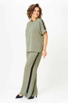 Блуза, брюки Rumoda 2124 зеленый - фото 3