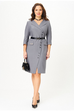 Платье Твой имидж 2328 серый_в_полоску - фото 1