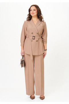 Брюки, жакет Твой имидж 2330 бежевый_в_полоску - фото 3