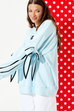 Свитшот ELLETTO 3950 голубой - фото 3