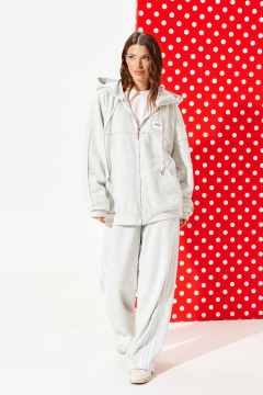 Толстовка ELLETTO 3948 серый - фото 2