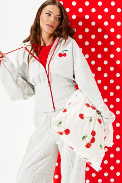 Толстовка ELLETTO 3955 серый - фото 3