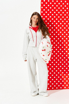 Толстовка ELLETTO 3955 серый - фото 1