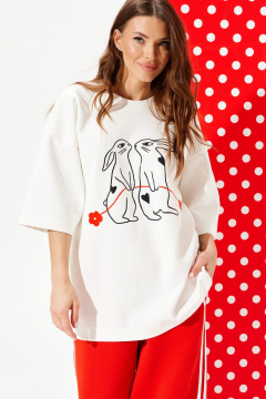 Джемпер ELLETTO 3972 молочный - фото 5