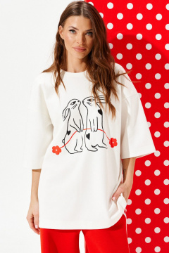 Джемпер ELLETTO 3972 молочный - фото 1