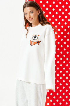 Джемпер ELLETTO 3974 молочный - фото 5