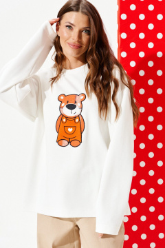 Джемпер ELLETTO 3973 молочный - фото 4