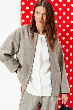 Брюки, бомбер ELLETTO 5328 бежевый - фото 5