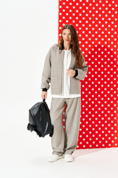 Брюки, бомбер ELLETTO 5328 бежевый - фото 2