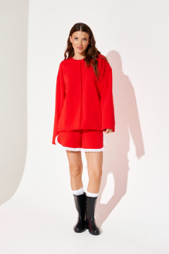 Джемпер, шорты ELLETTO 5330 красный - фото 5