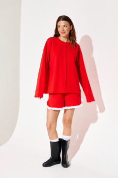 Джемпер, шорты ELLETTO 5330 красный - фото 4