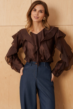 Блуза Панда 103240 шоколад - фото 1