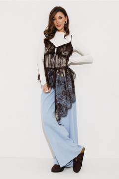 Блуза Butеr 3084 коричневый - фото 3