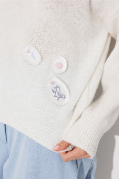 Джемпер Butеr 3259 молочный - фото 5