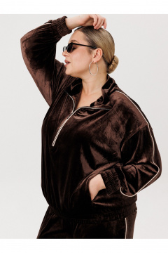 Брюки, свитшот AVA fashion М-166 коричневый - фото 4