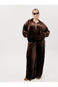 Брюки, свитшот AVA fashion М-166 коричневый - фото 1