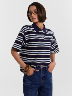 Футболка Mark Formelle 112895/24-32901П-11 полоски_на_т.синем - фото 1