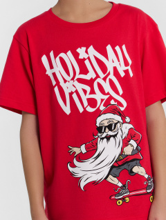 Футболка Mark Formelle 113433/24-26095П-0 красный_печать_3_сл_на_пол - фото 3