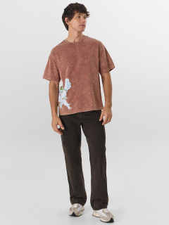 Футболка Mark Formelle 111900/25-ОБР5297П-0 ACID_WASH_мускатный_орех_печать_009.2_Эйсид_3_сл_ - фото 2