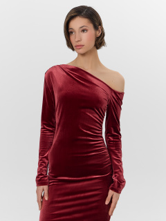 Платье Mark Formelle 154019/25-38094Ц-3 бордовый - фото 1